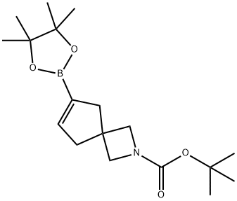 tert-butyl 6-(4,4,5,5-tetramethyl-1,3,2-dioxaborolan-2-yl)-2-azaspiro[3.4]oct-6-ene-2-carboxylate 结构式