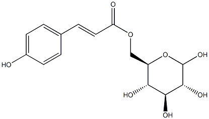 6-O-Z-对香豆酰基-D-吡喃葡萄糖 结构式