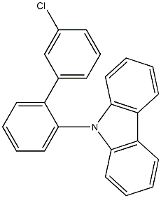 N-(2-(3'-氯)联苯基)咔唑 结构式