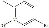 5-溴-2-甲基吡啶-N-氧化物 结构式