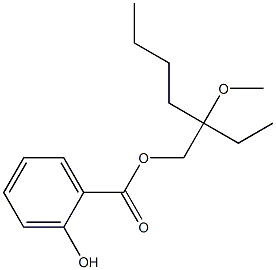 2-Ethyl-2-methoxyhexyl Salicylate 结构式