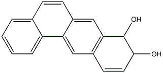 (-)-8,9-Dihydroxy-8,9-dihydrobenz[a]anthracene 结构式