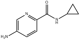 5-Amino-N-cyclopropylpyridine-2-carboxamide 结构式