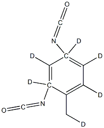 Toluene-d6 2,4-Diisocyanate 结构式