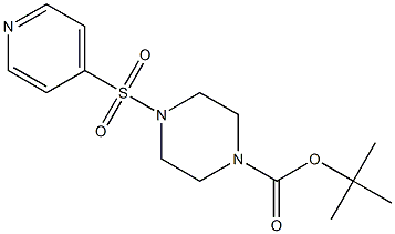 1-BOC-4-(4-吡啶基磺酰基)哌嗪 结构式