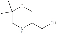 (6,6-dimethylmorpholin-3-yl)methanol 结构式