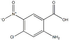 2-氨基-4-氯-5-硝基苯甲酸 结构式