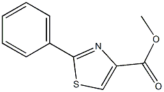 2-苯基-4-噻唑甲酸甲酯 结构式