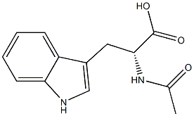 N-乙酰-D-色氨酸 结构式