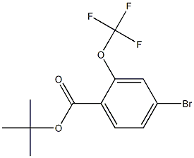 tert-Butyl 4-bromo-2-(trifluoromethoxy)benzoate 结构式