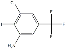 3-Chloro-2-iodo-5-trifluoromethyl-phenylamine 结构式