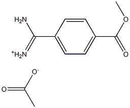 (4 -甲脒基)苯甲酸甲酯醋酸盐 结构式