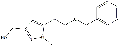 (5-(2-(benzyloxy)ethyl)-1-methyl-1H-pyrazol-3-yl)methanol 结构式