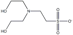 N,N-双(2-羟乙基)-2-氨基乙磺 结构式