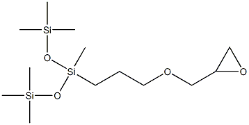 (3-环氧丙氧基丙基)双(三甲基硅氧基)甲基硅烷 结构式