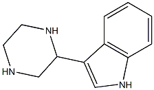 3-PIPERAZIN-2-YL-1H-INDOLE 结构式