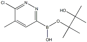 5-METHYL-6-CHLOROPYRIDAZINE-3-BORONIC ACID PINACOL ESTER 结构式