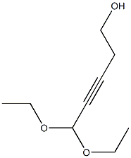 5,5-DIETHOXY-PENT-3-YN-1-OL 结构式