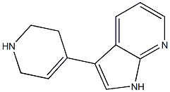 3-(1,2,3,6-TETRAHYDROPYRIDIN-4-YL)-1H-PYRROLO[2,3-B]PYRIDINE 结构式