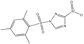1-(2-MESITYLENESULFONYL)-3-NITRO-1H-1,2,4-TRIAZOLE 结构式
