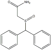 ACETAMIDE,2-[(DIPHENYLMETHYL)SULFINYL]- 结构式