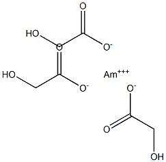 Americium(III) glycolate 结构式