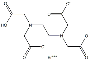 Erbium(III) hydrogen EDTA 结构式