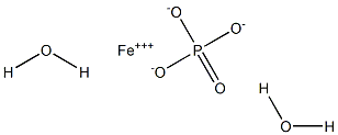 Iron(III) phosphate dihydrate 结构式