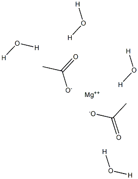 Magnesium acetate tetrahydrate 结构式