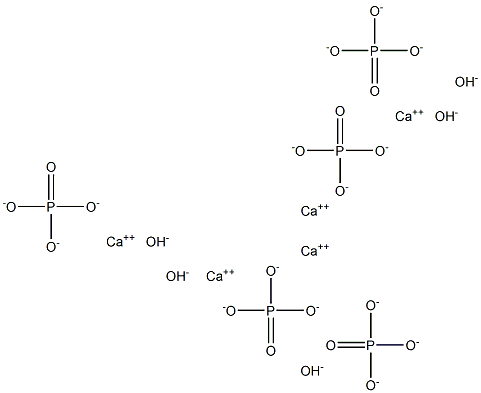 Pentacalcium hydroxide phosphate 结构式