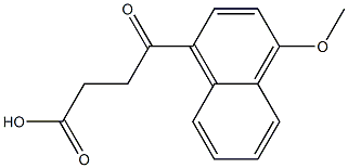 3-(4'-甲氧基萘甲酰基)丙酸 结构式