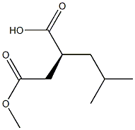 (S)-(-)-2-isobutylsuccinic acid 4-methyl ester 结构式