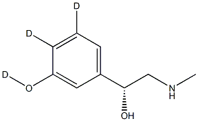 (R)-Phenylephrine-D3 结构式