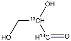 DL-Glyceraldehyde-1,2-13C2 结构式