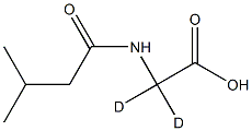 N-Isovalerylglycine-2,2-D2 结构式