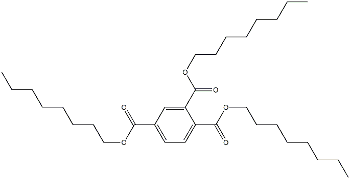 偏苯三甲酸三辛酯 结构式