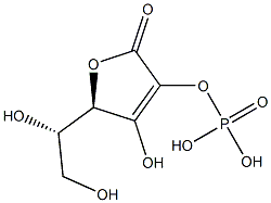 L-抗坏血酸-2-磷酸酯 结构式