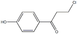 3-氯-4'-羟基苯丙酮 结构式