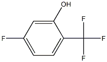 5-氟-2-三氟甲基苯酚 结构式