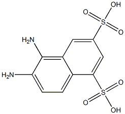 1,2-二氨基萘-5,7-二磺酸 结构式