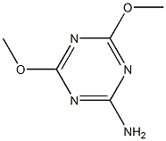 2-氨基-4,6-二甲氧基-1,3,5-三嗪 结构式