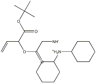 BOC-D-烯丙基甘氨酸二环己胺盐 结构式