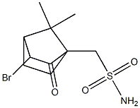 DL-3-溴樟脑磺酸胺 结构式