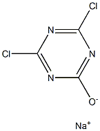 2,4-二氯-6-羟基均三嗪钠盐 结构式