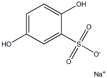 对苯二酚磺酸钠 结构式