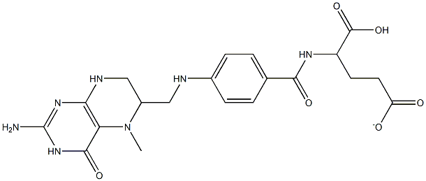 5-甲基四氢叶酸 结构式