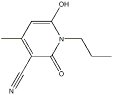 3-氰基-4-甲基-6-羟基-N-丙基吡啶酮 结构式