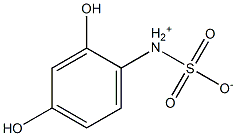间苯二酚-4-磺酸铵 结构式