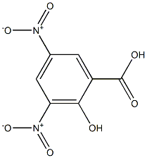 3,5-二硝基-2-羟基苯甲酸 结构式