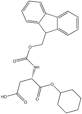 FMOC-天冬氨酸环己酯 结构式